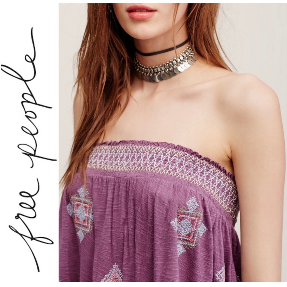 NWOT Free people Boho Tube Top - Picture 3 of 13